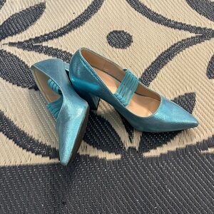 Shimmering Teal Women's Heels